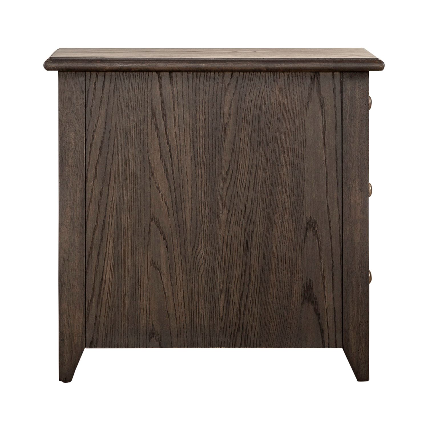 Mill Creek Rectangular Wood 3-Drawer Chairside Table