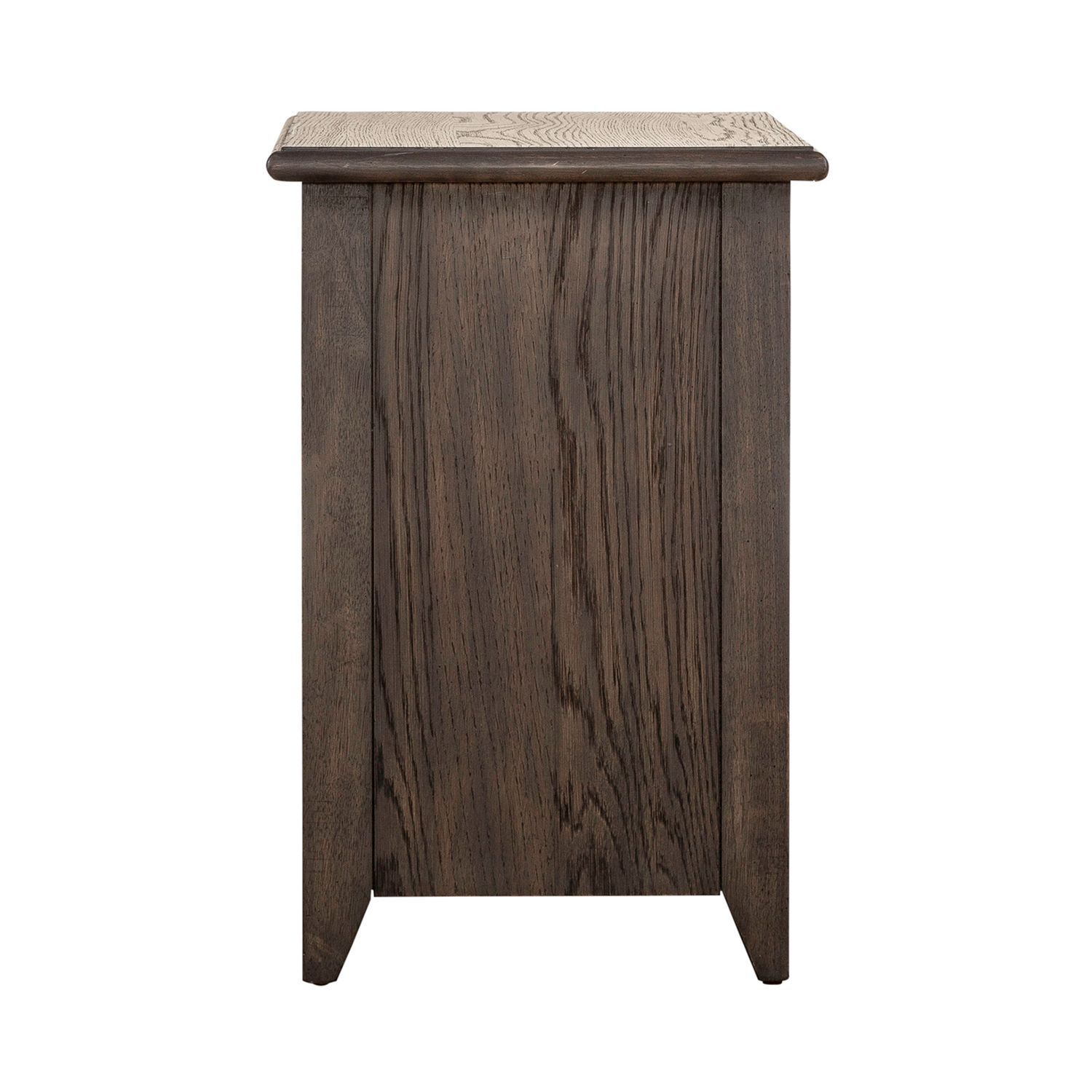 Mill Creek Rectangular Wood 3-Drawer Chairside Table
