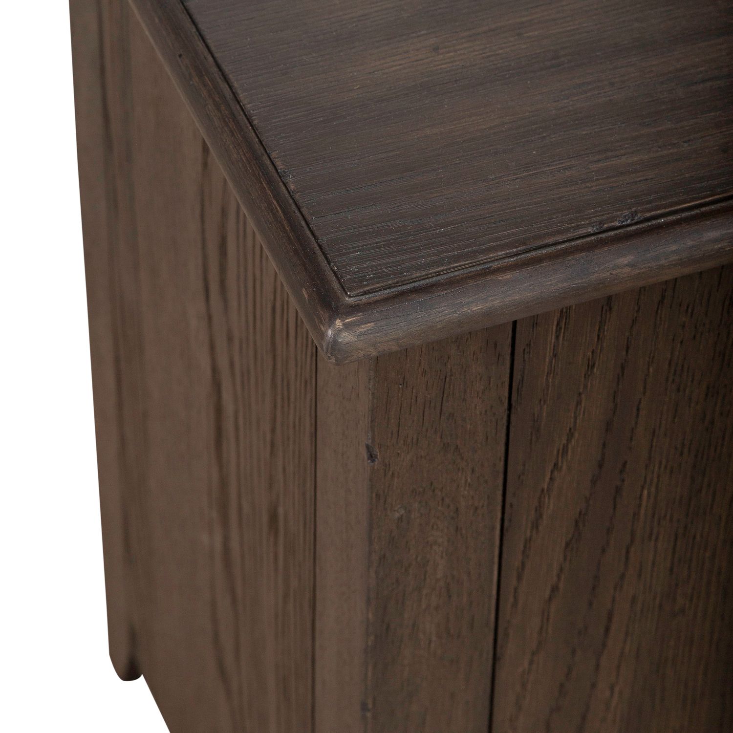 Mill Creek Rectangular Wood 3-Drawer Chairside Table