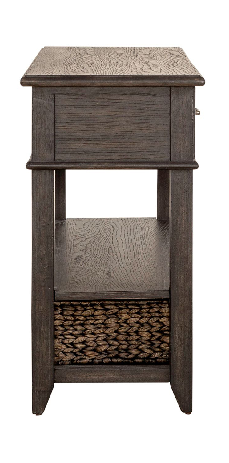 Mill Creek Rectangular Wood 2-Drawer Sofa Table w/2 Baskets