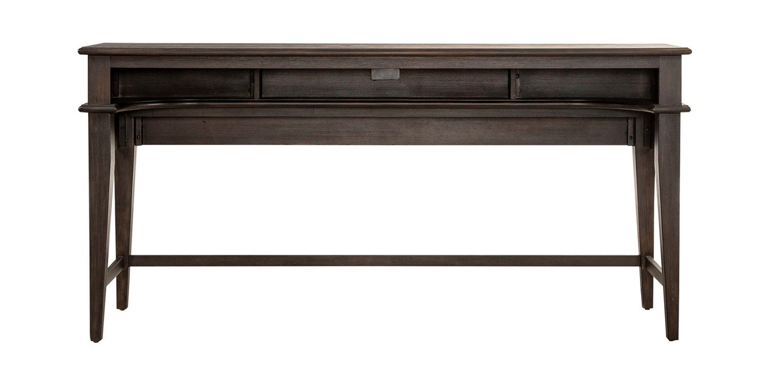 Mill Creek Rectangular Wood Console Bar Table w/Charging Station