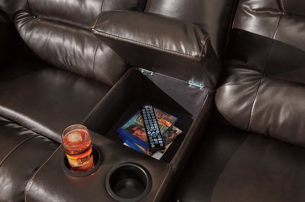 Vacherie PU Manual Reclining Living Room Set