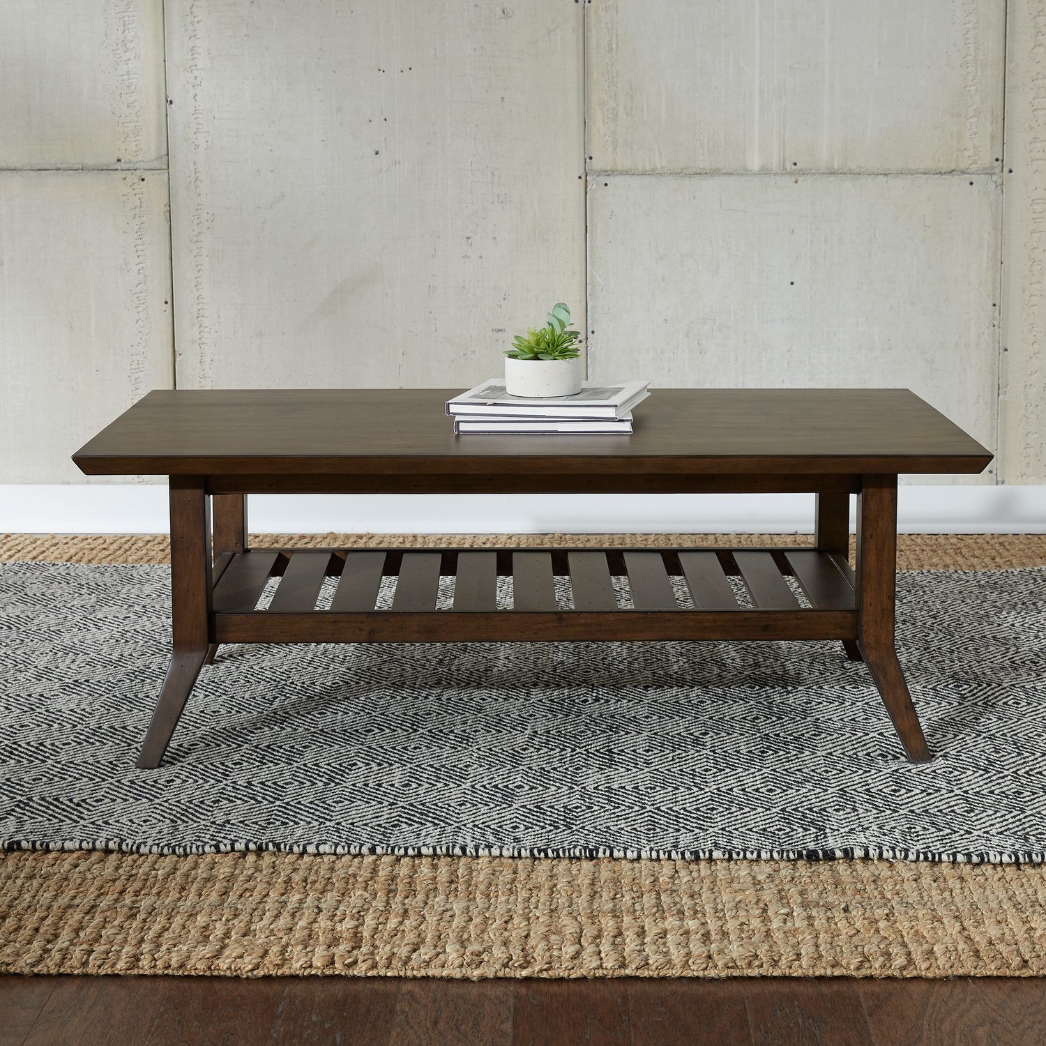 Ventura Blvd Rectangular Wood Cocktail Table