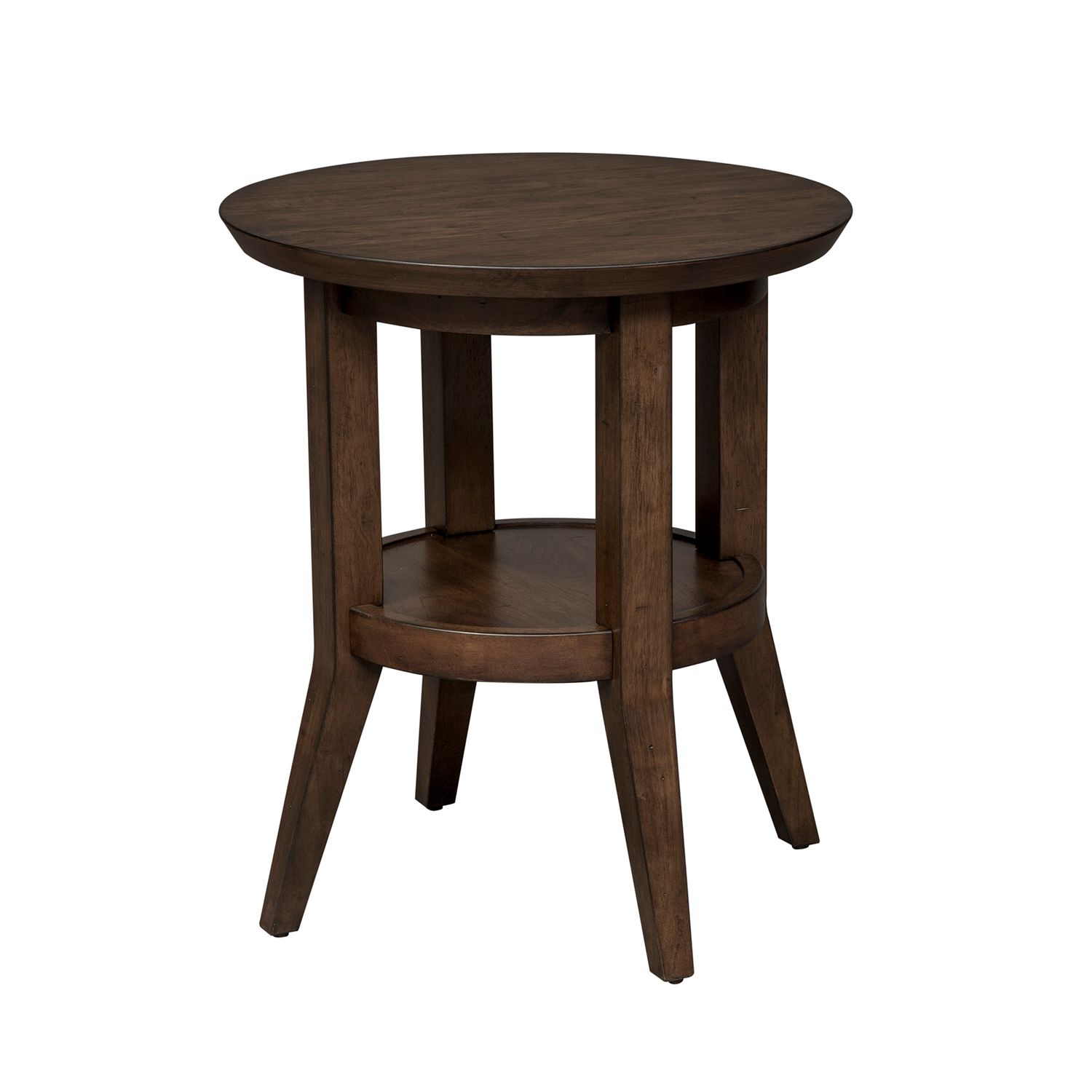 Ventura Blvd Round Wood End Table