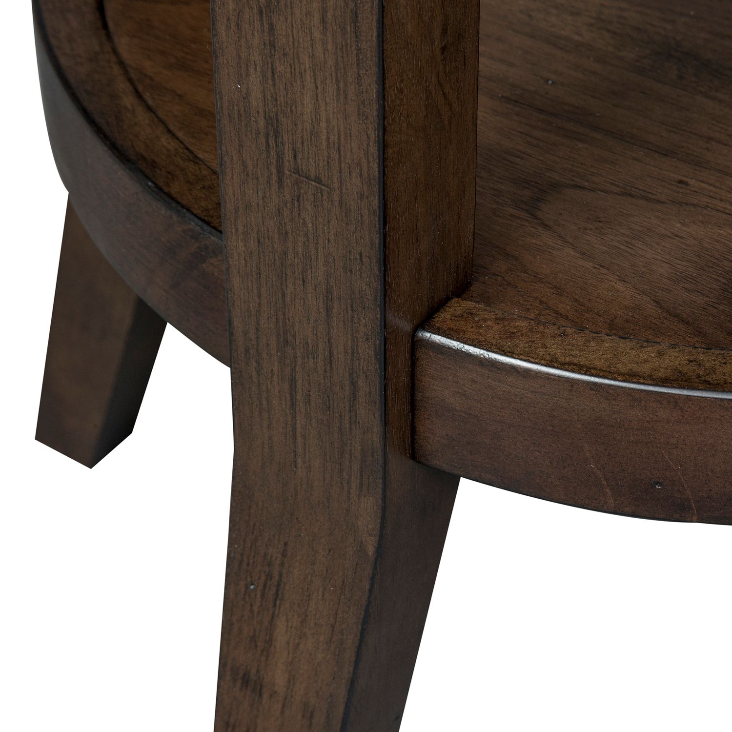 Ventura Blvd Round Wood End Table