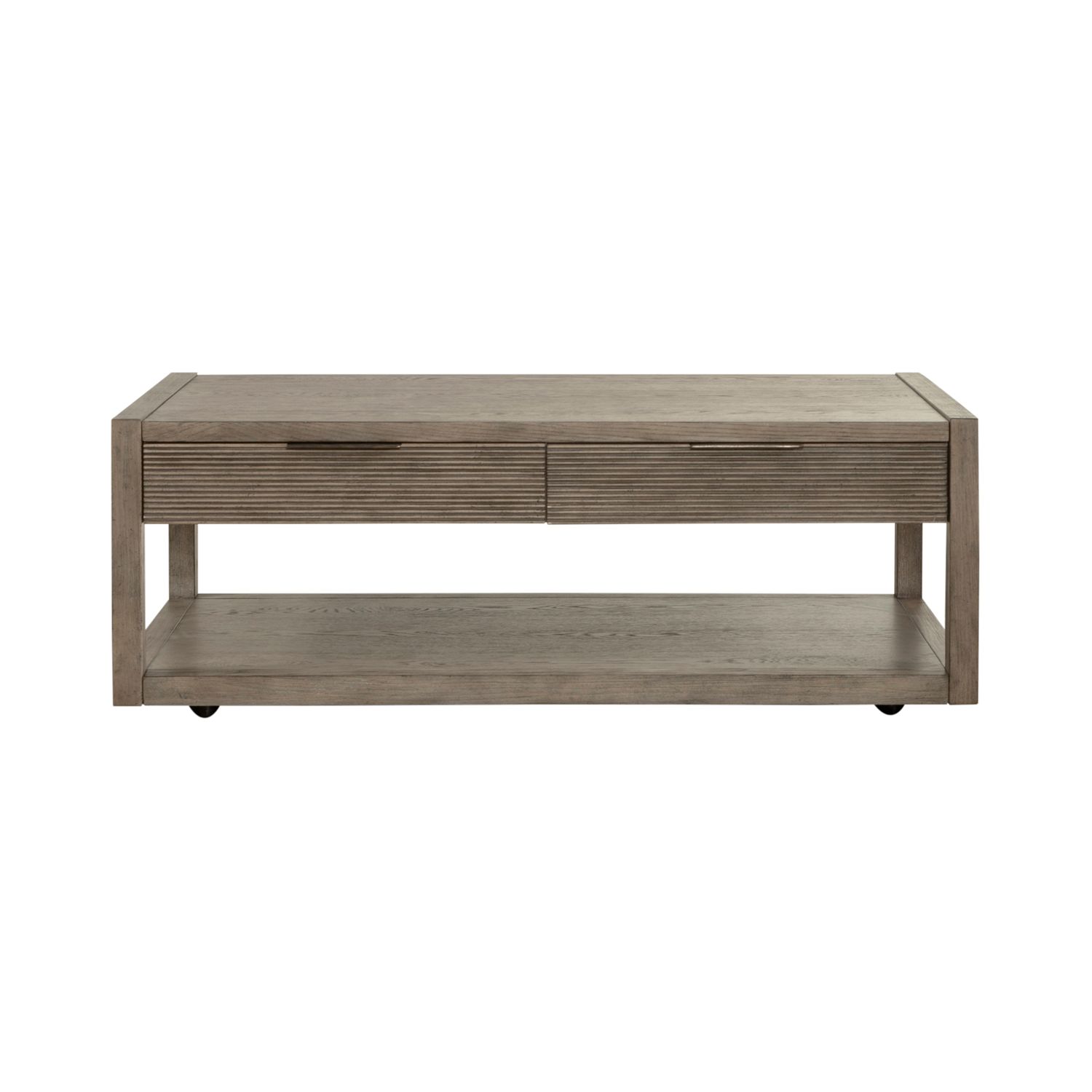 Bartlett Field Rectangular Wood 2-Drawer Cocktail Table