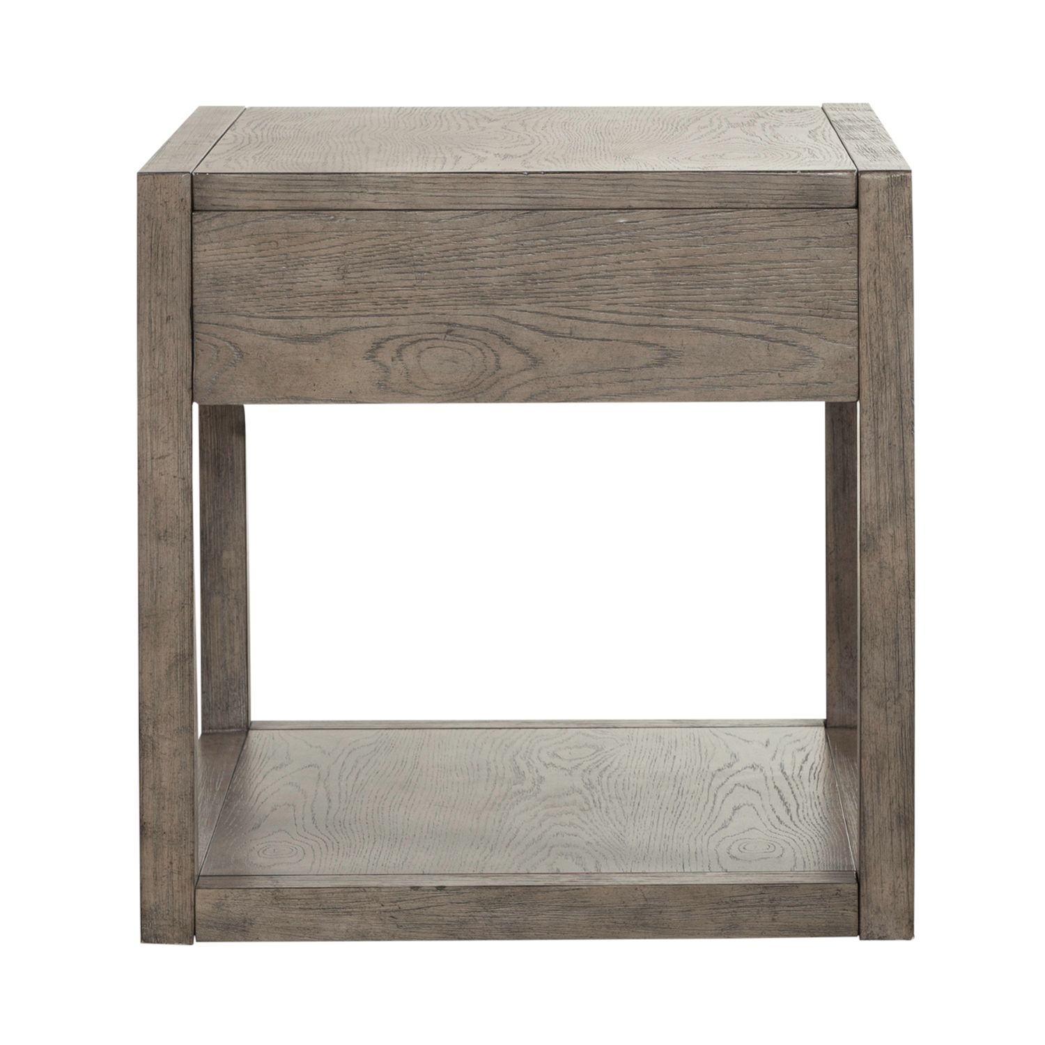 Bartlett Field Rectangular Wood 1-Drawer End Table