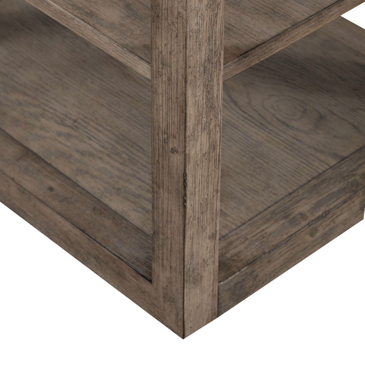 Bartlett Field Rectangular Wood Chairside Table