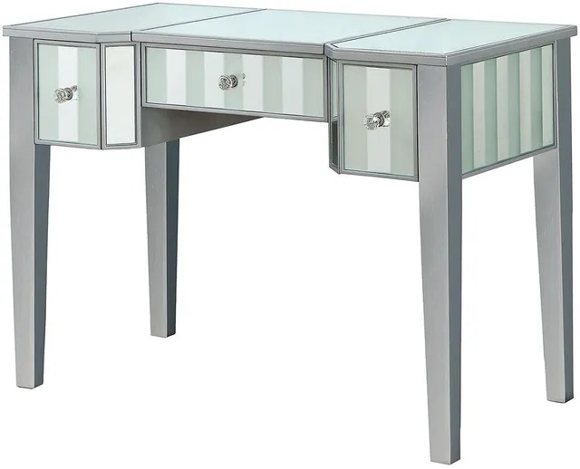 Joyce Wood/Mirror Storage Vanity Dresser w/3 Drawers & Stool