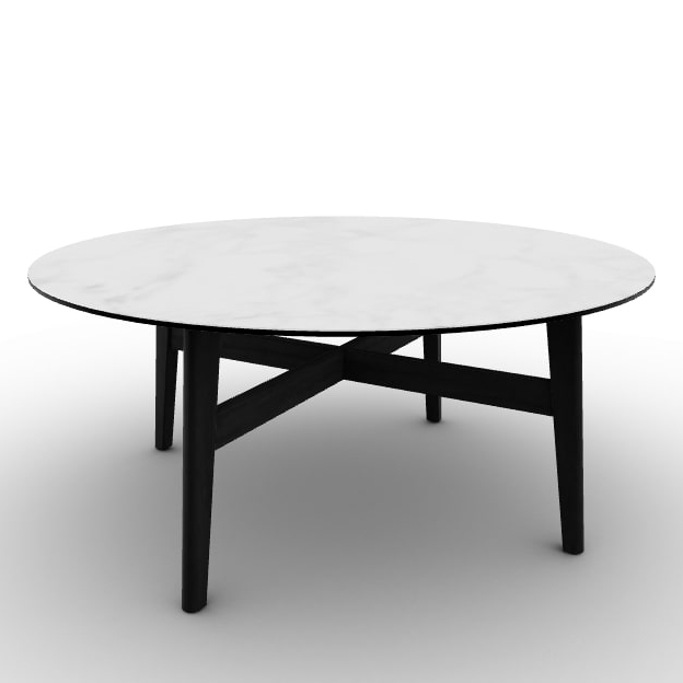 Abrey Laminated Ceramic-Glass/Wood Coffee Table