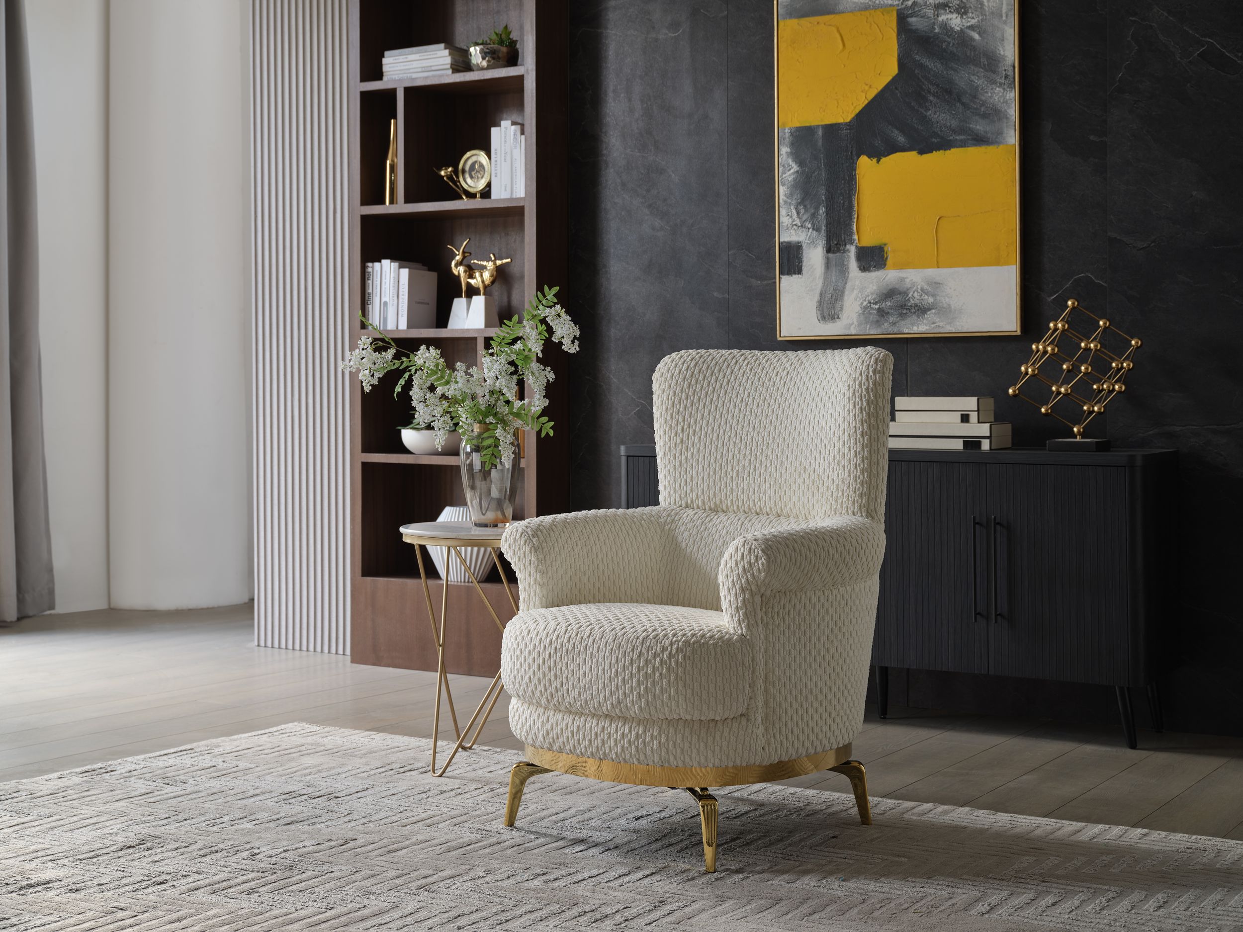 Zoe Fabric High Back Chair