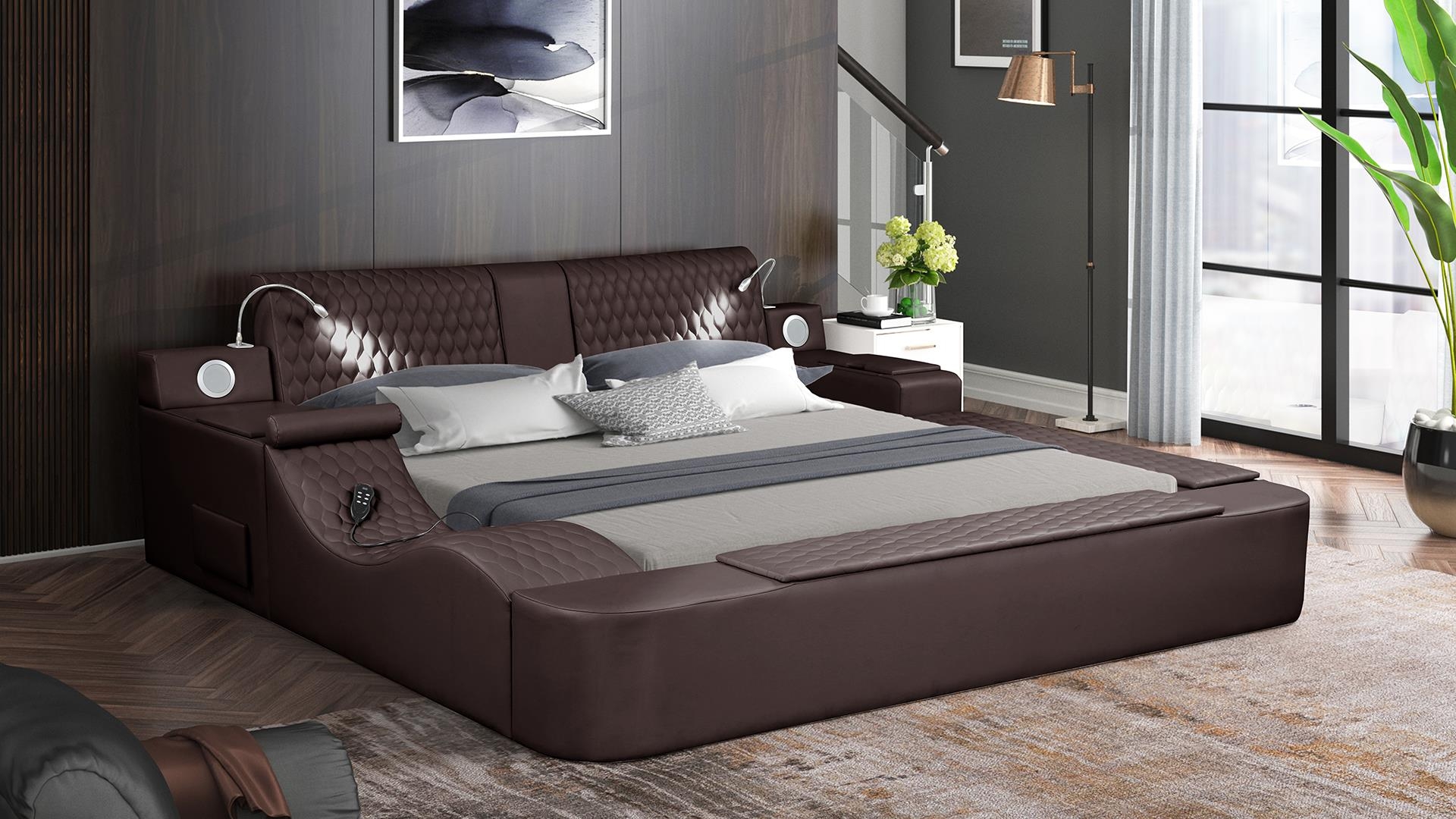 Zoya Fabric Upholstered Queen Size Bed