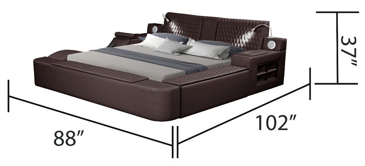 Zoya Fabric Upholstered Bed