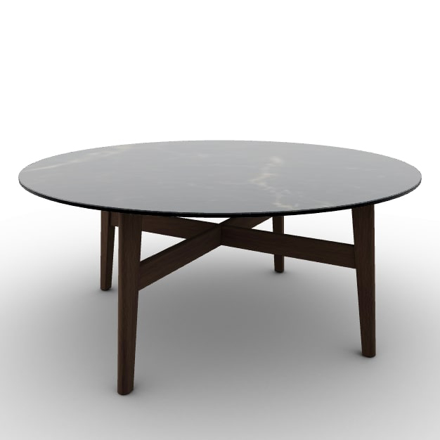 Abrey Laminated Ceramic-Glass/Wood Coffee Table