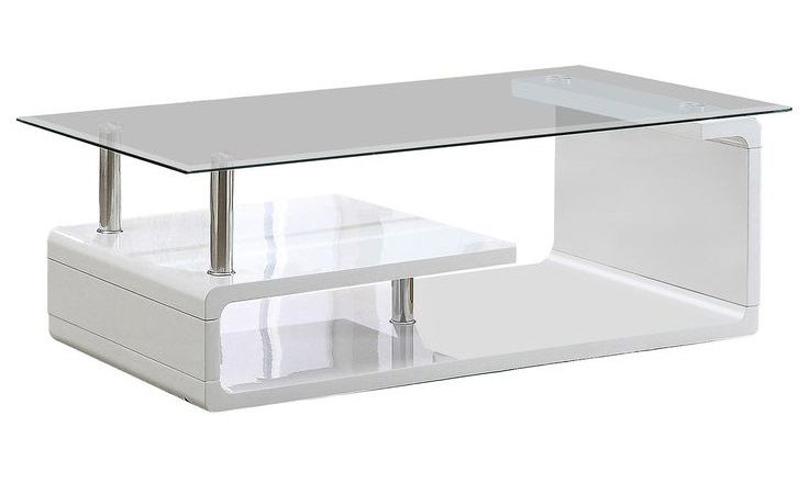 Torkel Glass/Lacquer Storage Coffee Table Set