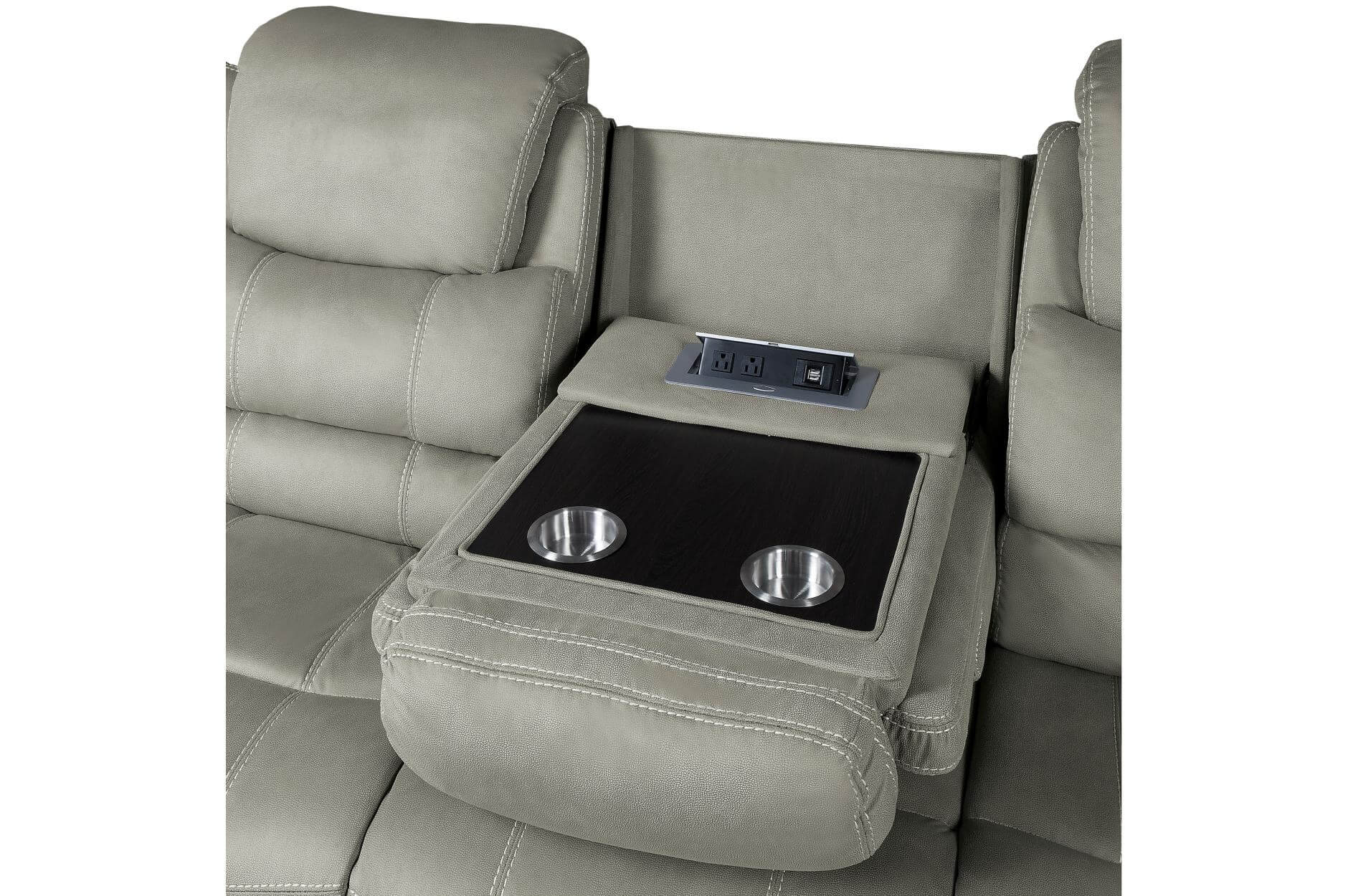 Shola Fabric Reclining Sofa by Homelegance