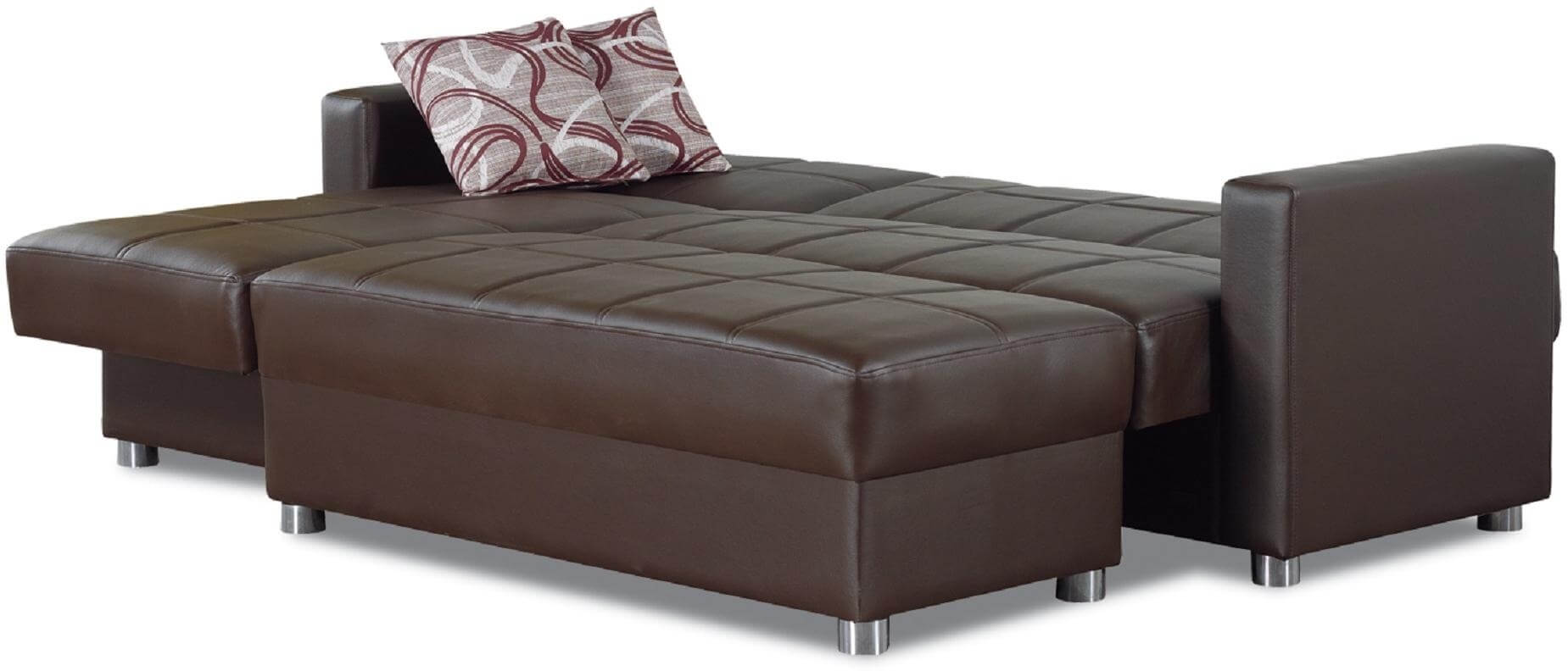 Salem Faux Leather Storage Sectional