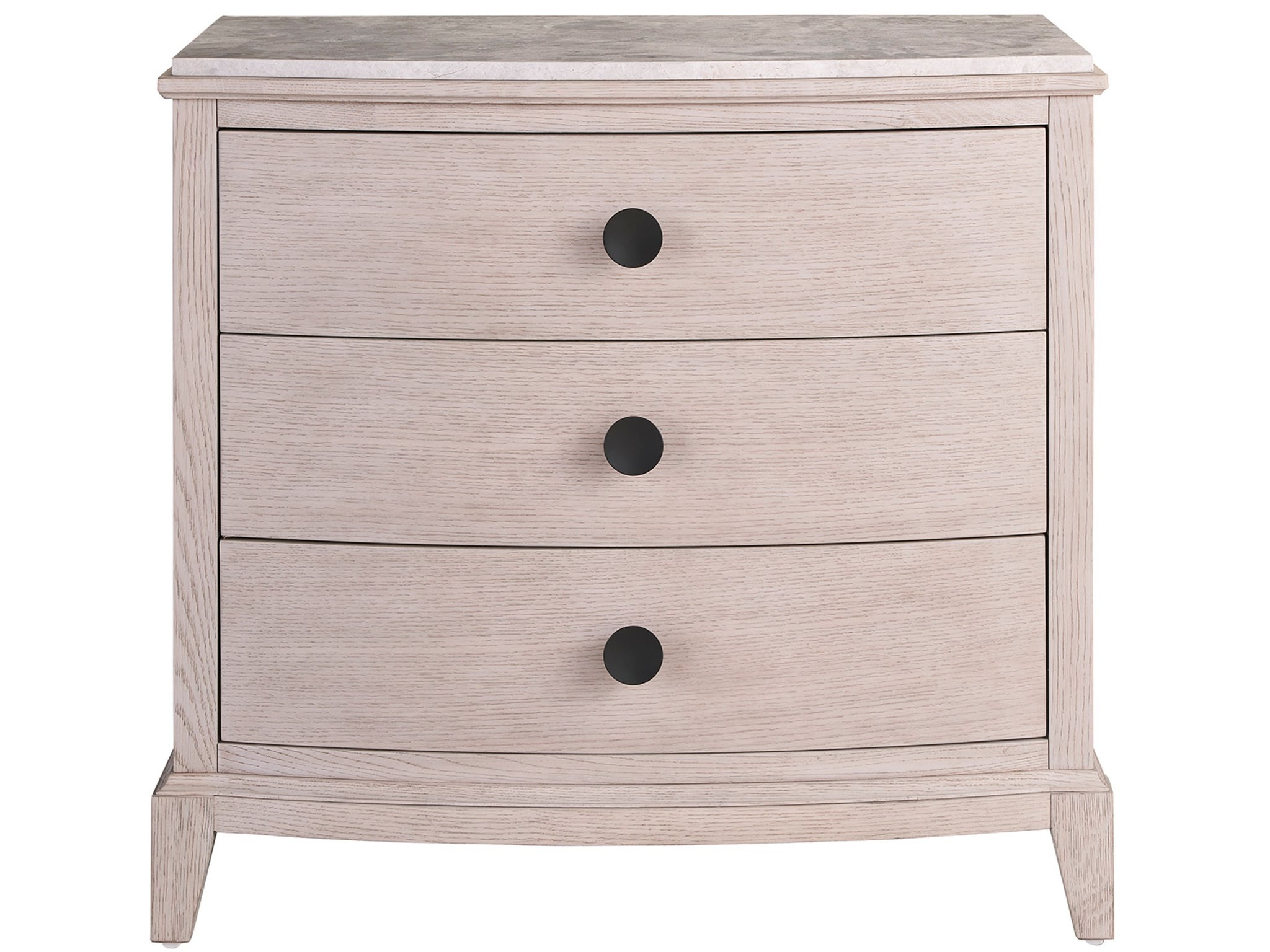 Coalesce Wood Stone Top Nightstand w/3 Drawers
