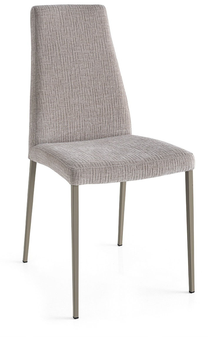Aida Fabric/Metal Customizable Dining Chair