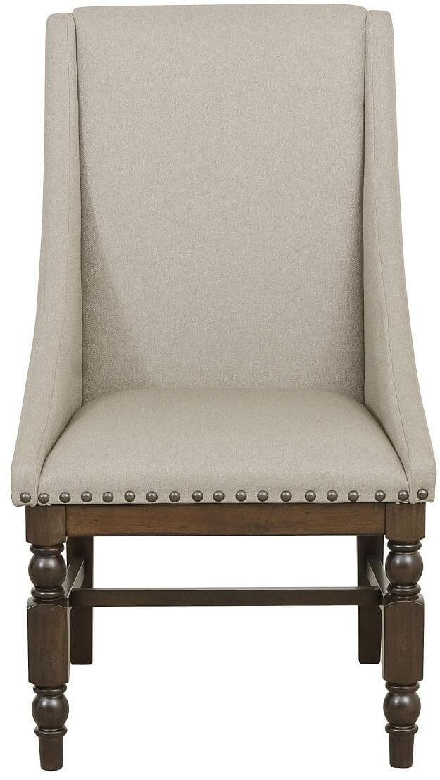 Reid Country Fabric Dining Arm Chair