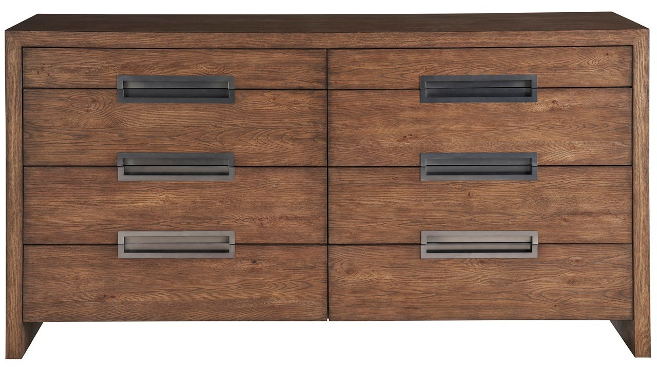 Atlas Wood Double Dresser w/8 Drawers