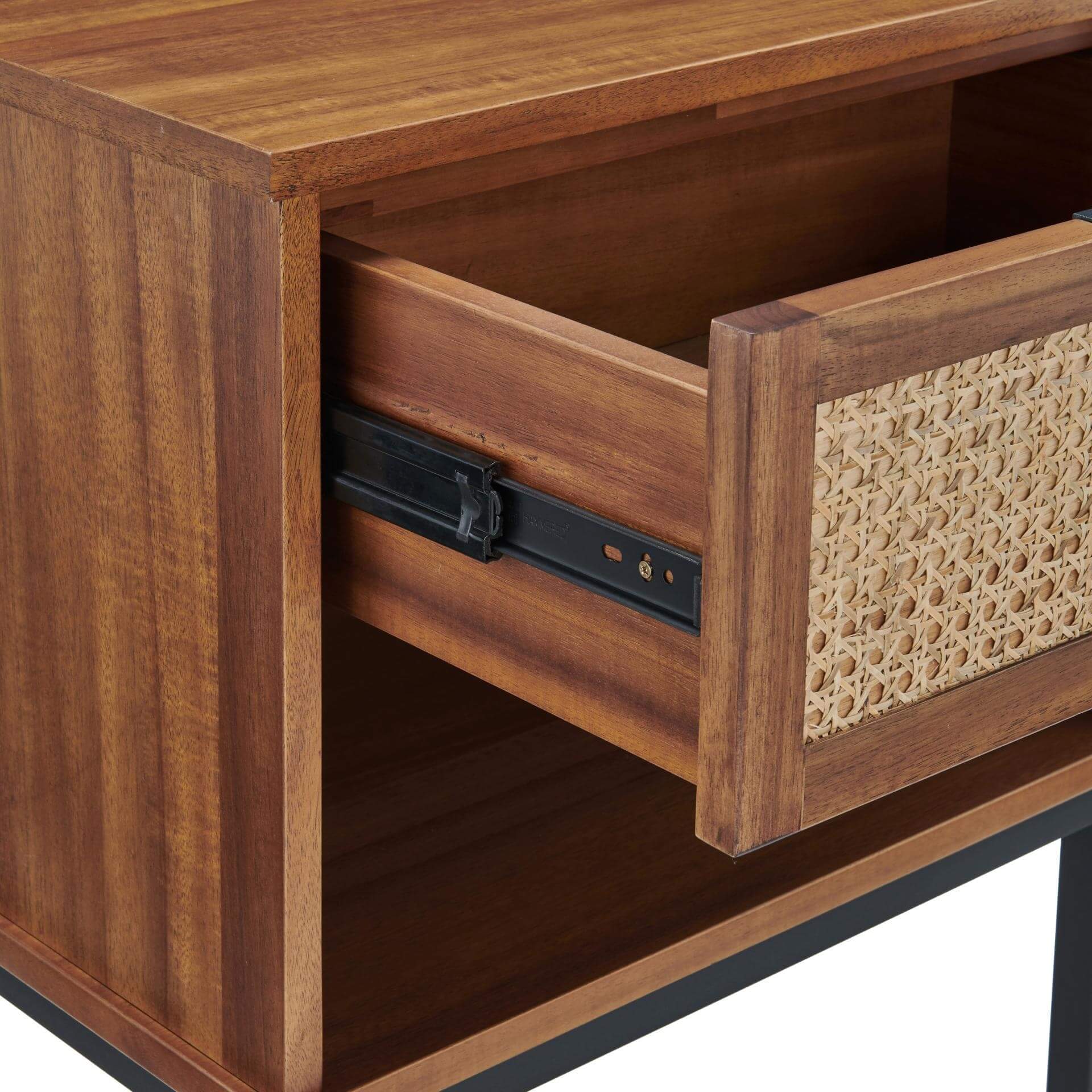 Caine Rattan Nightstand/Side Table
