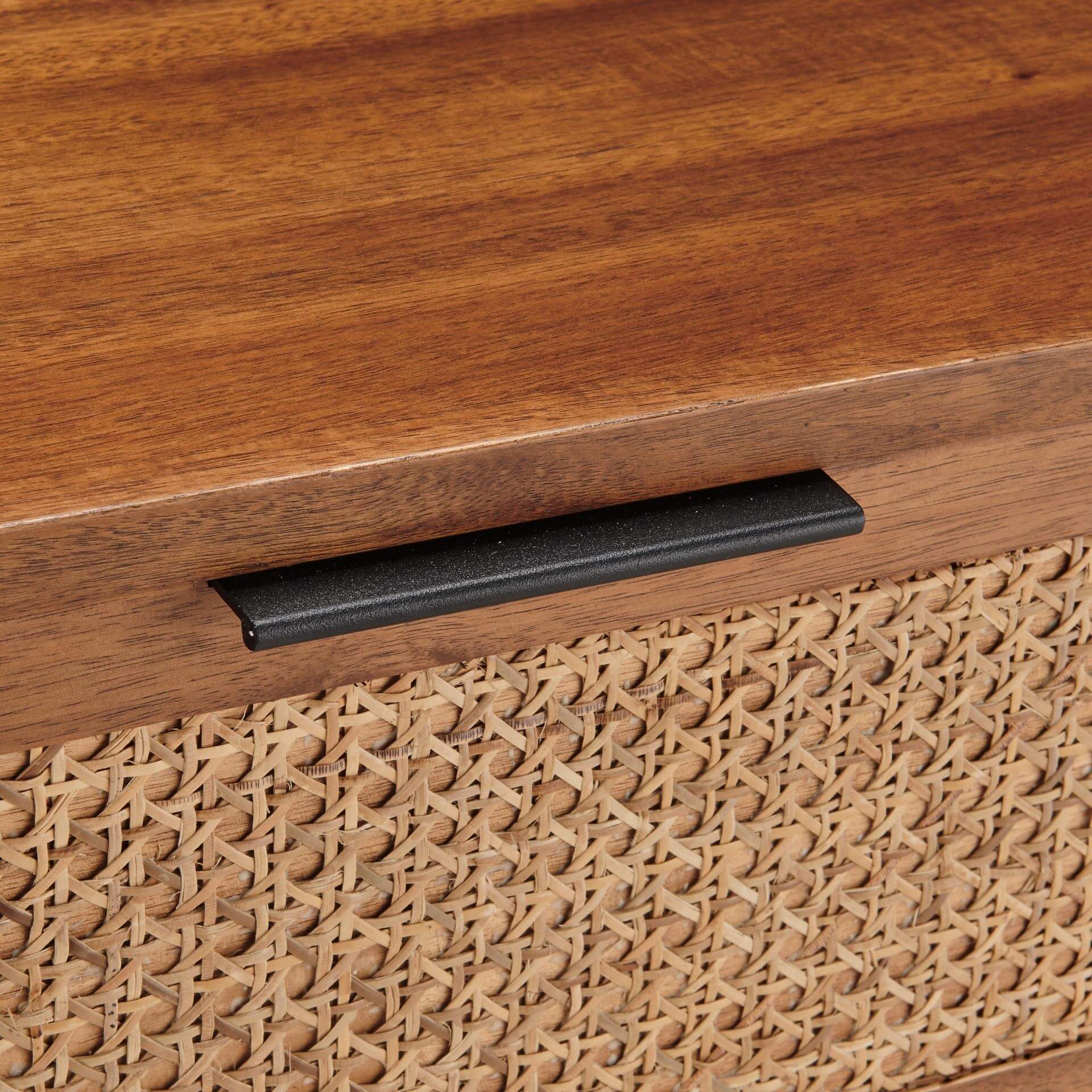 Caine Rattan Nightstand/Side Table