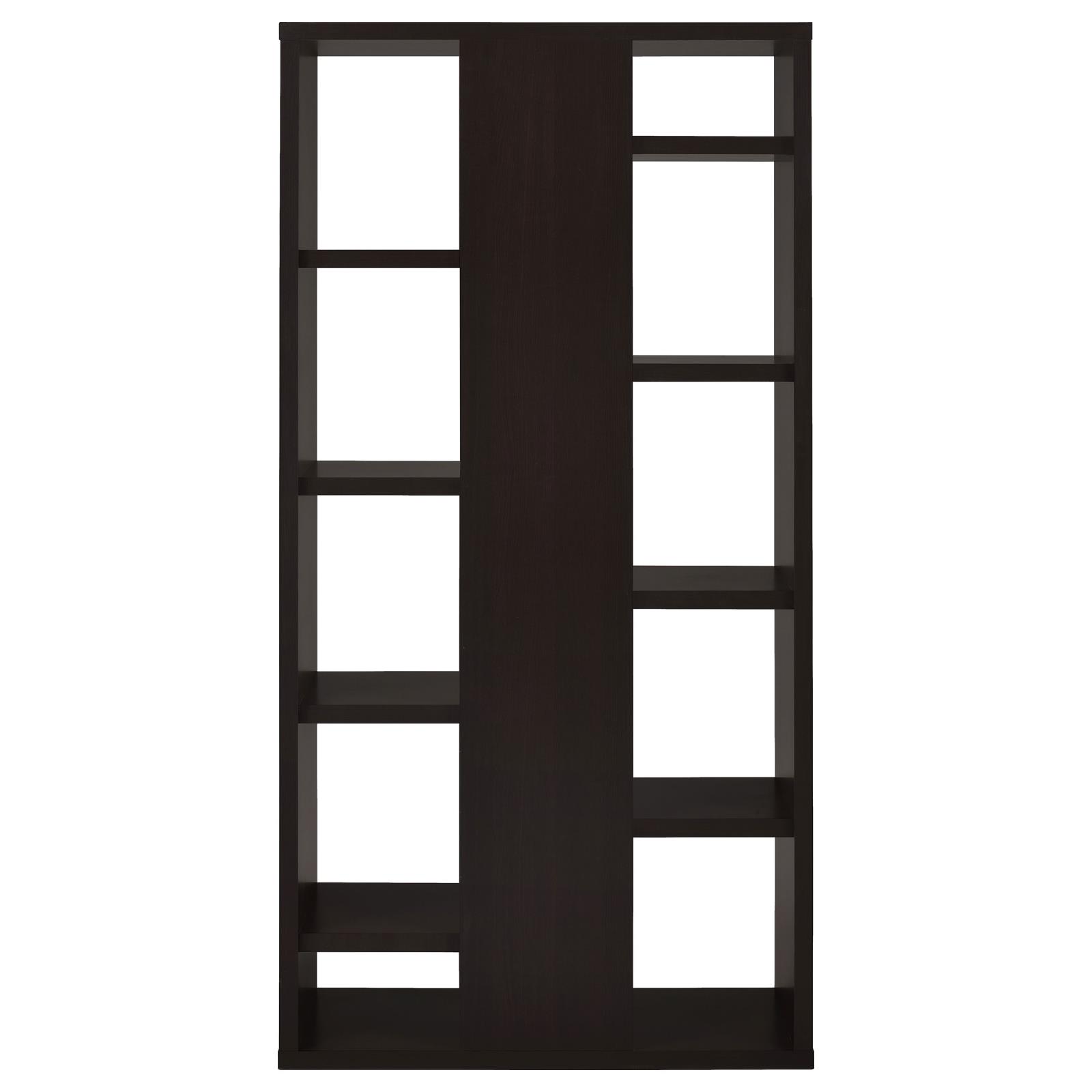 Altmark Bookcase with Staggered Floating Shelves