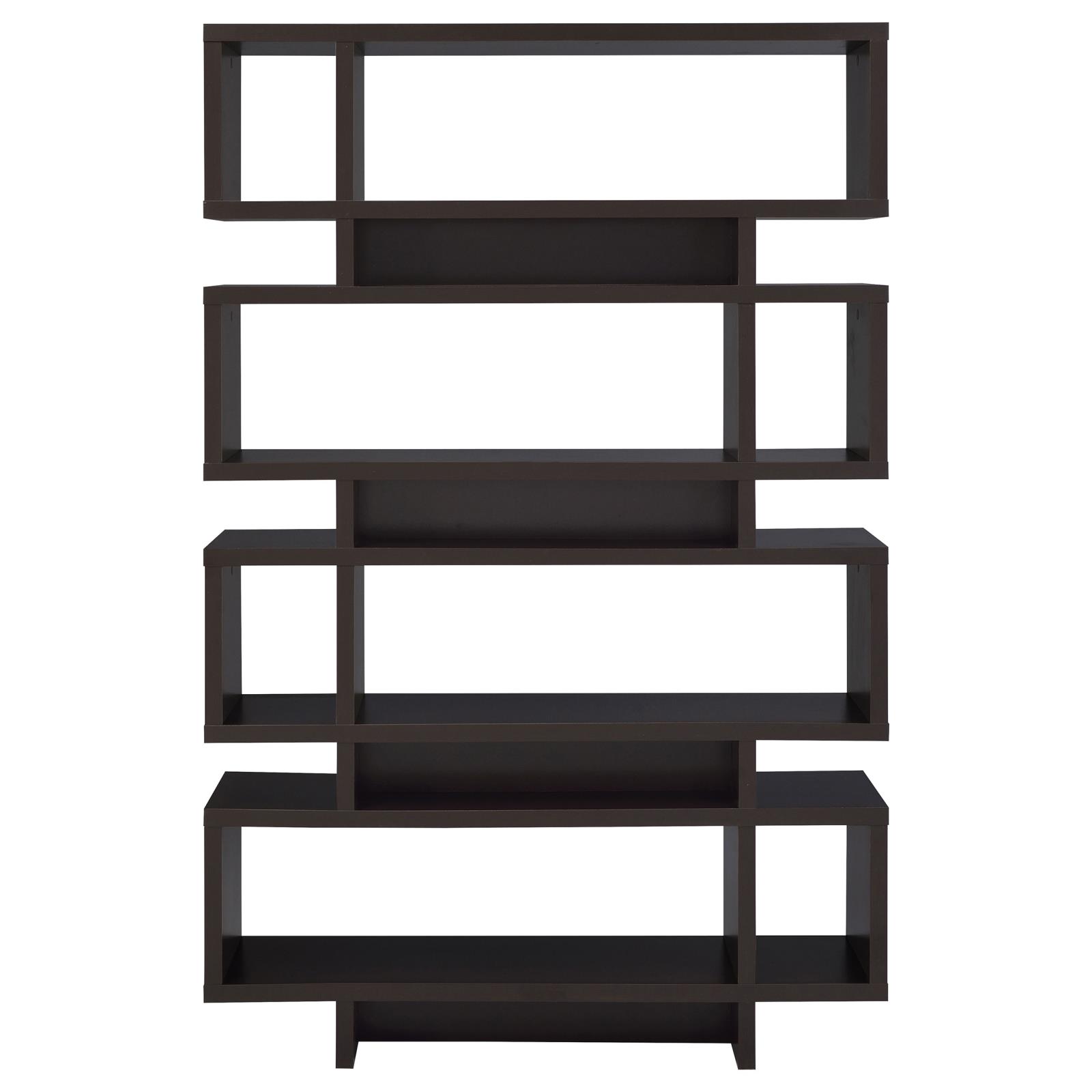 Reid 4-tier Open Back Geometric Bookcase