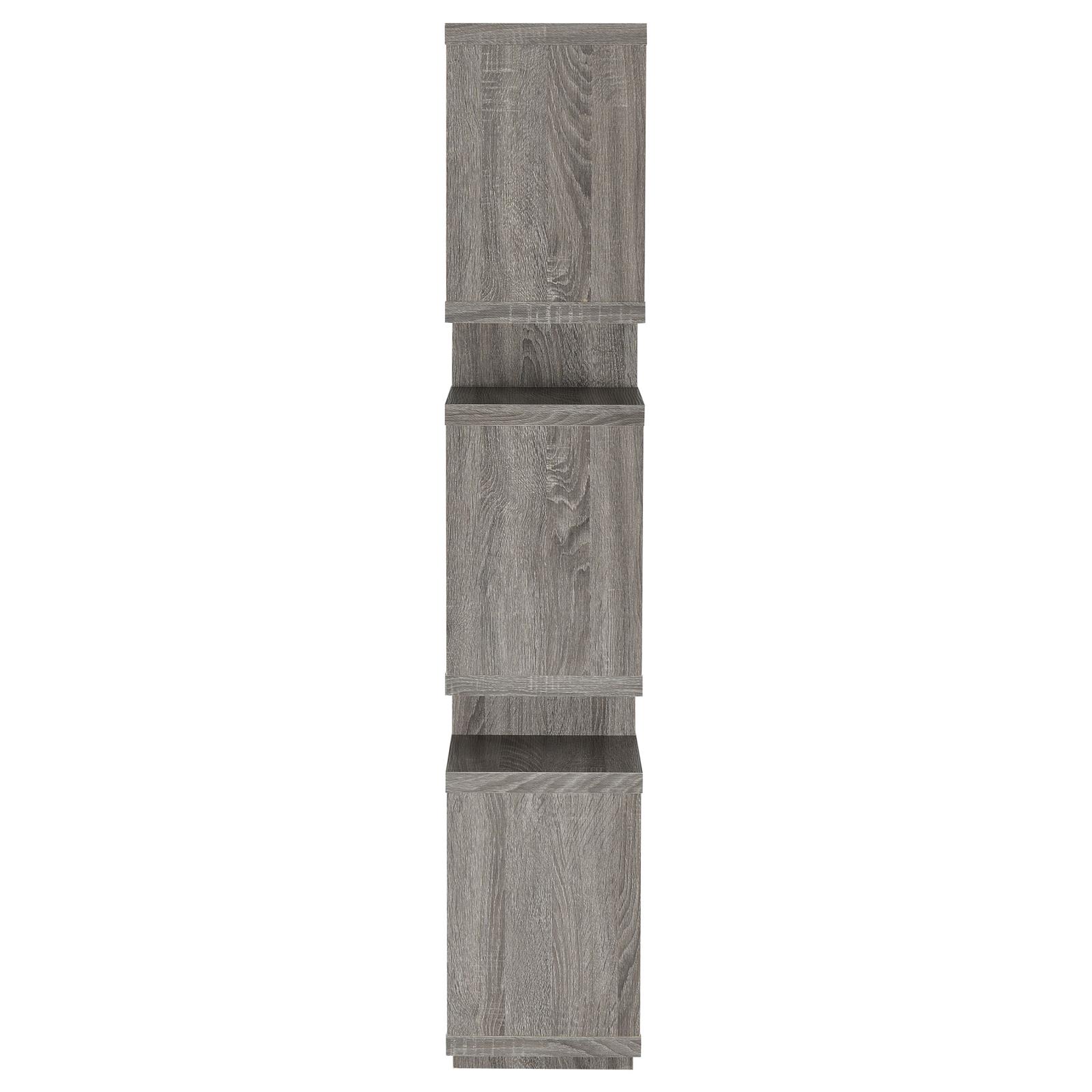 Reid 3-tier Open Back Geometric Bookcase
