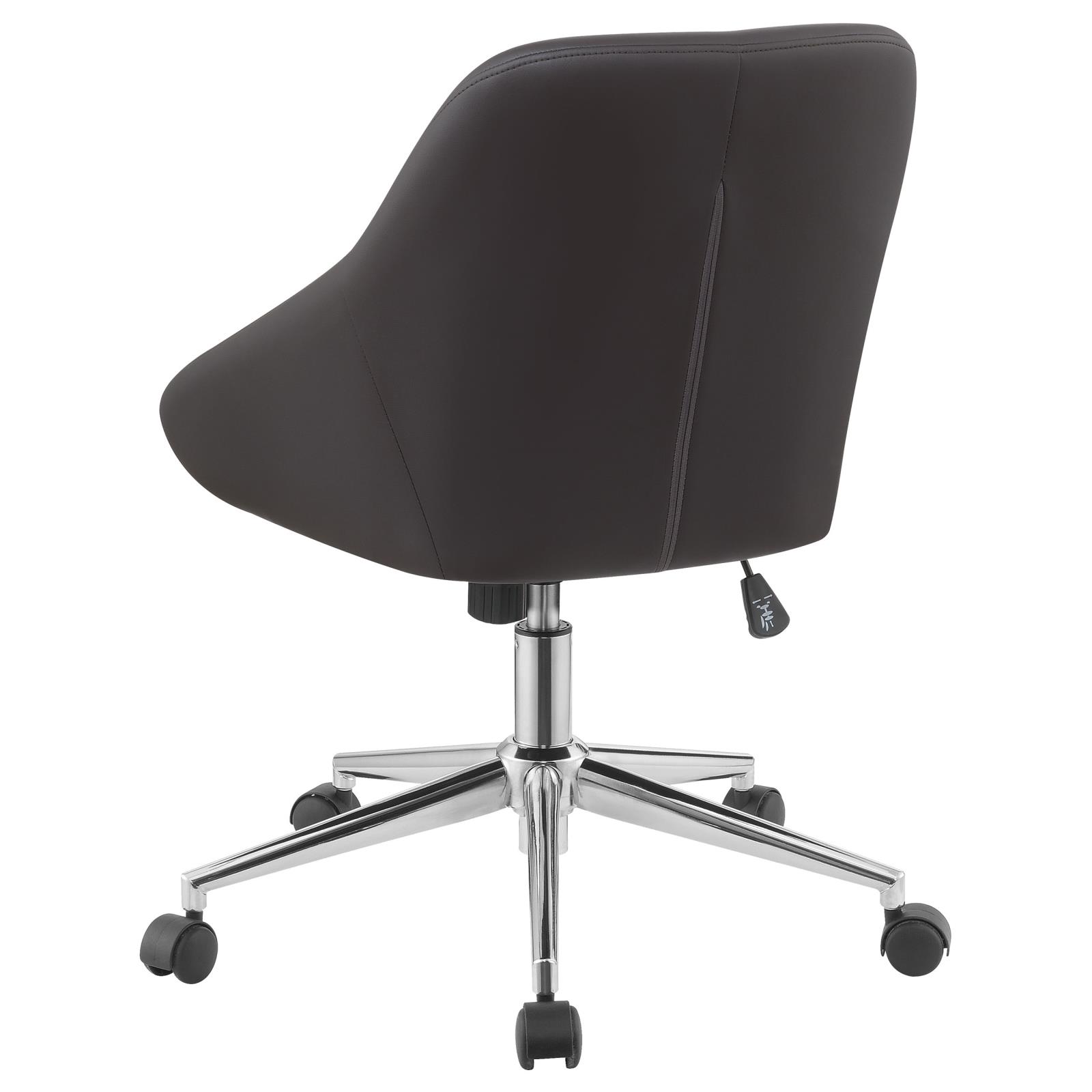 Jackman Upholstered Leatherette Office Chair with Chrome Base