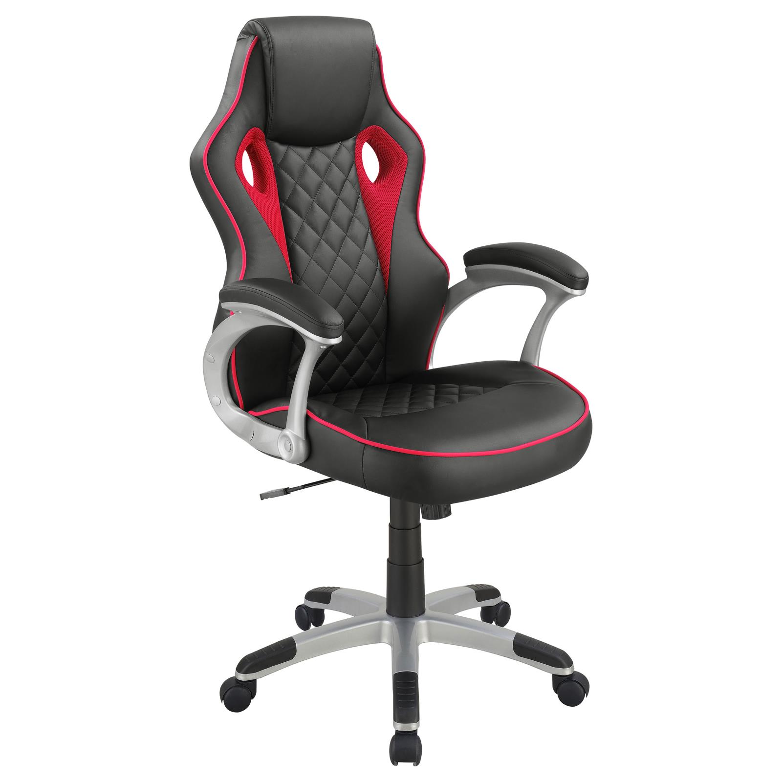 Lucas Upholstered Leatherette/Mesh Gaming Office Chair 