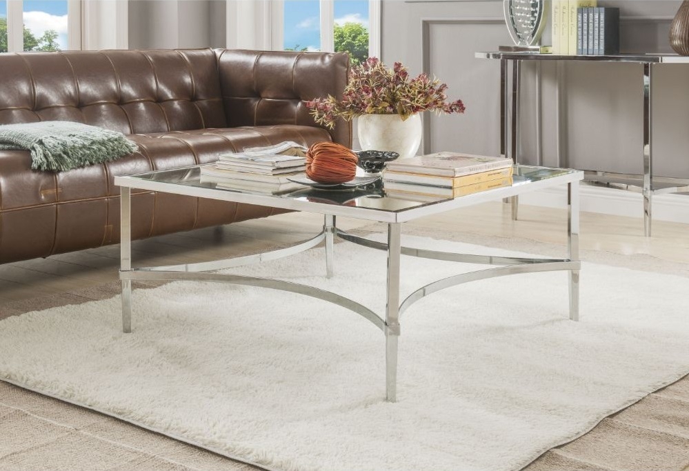 Petunia Mirror Square Coffee Table