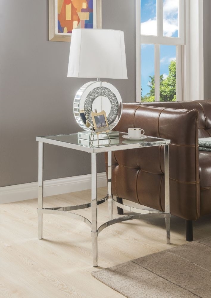 Petunia Mirror Square Coffee Table Set