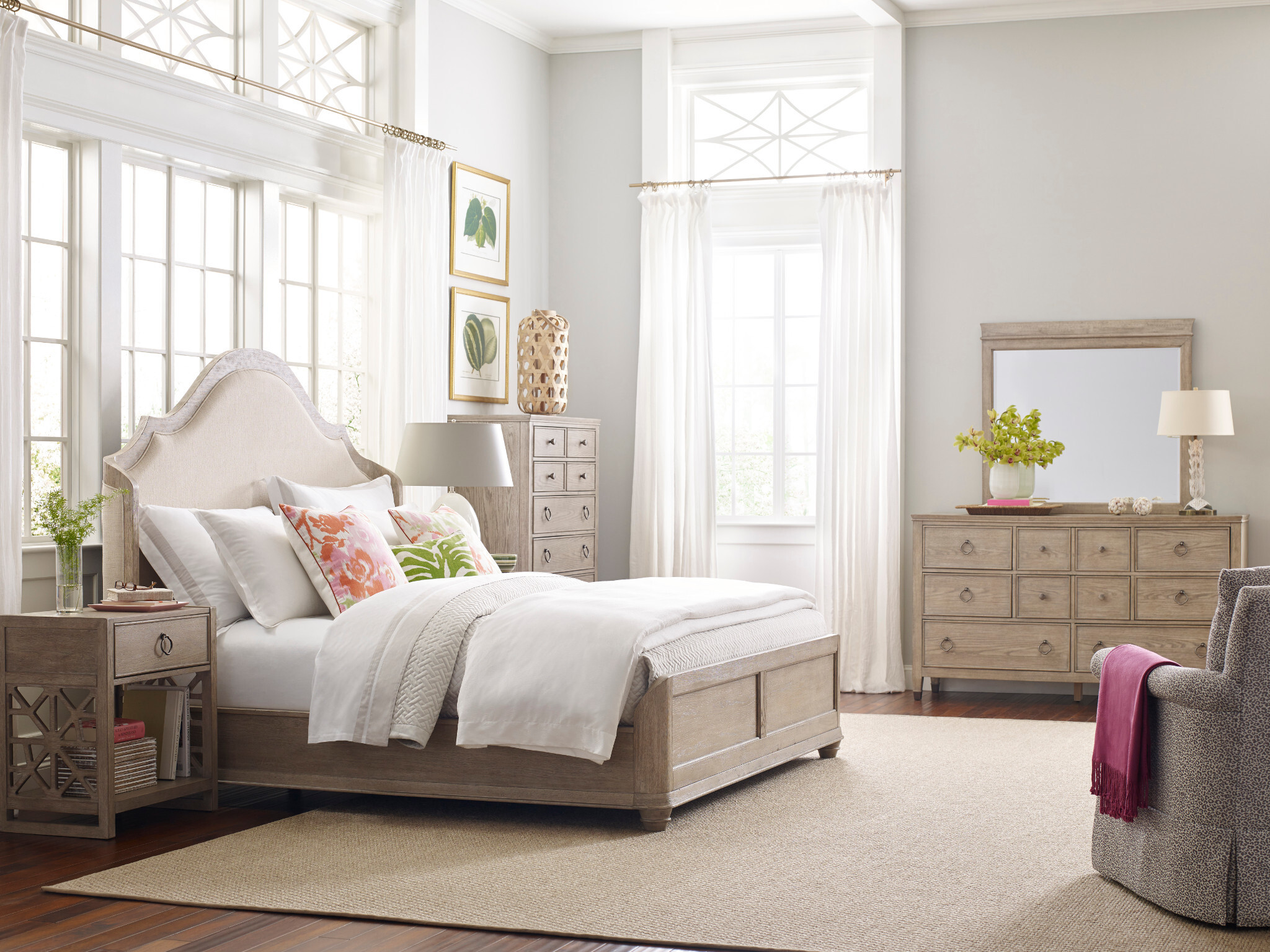 Vista Delray Wood Open Nightstand w/Drawer