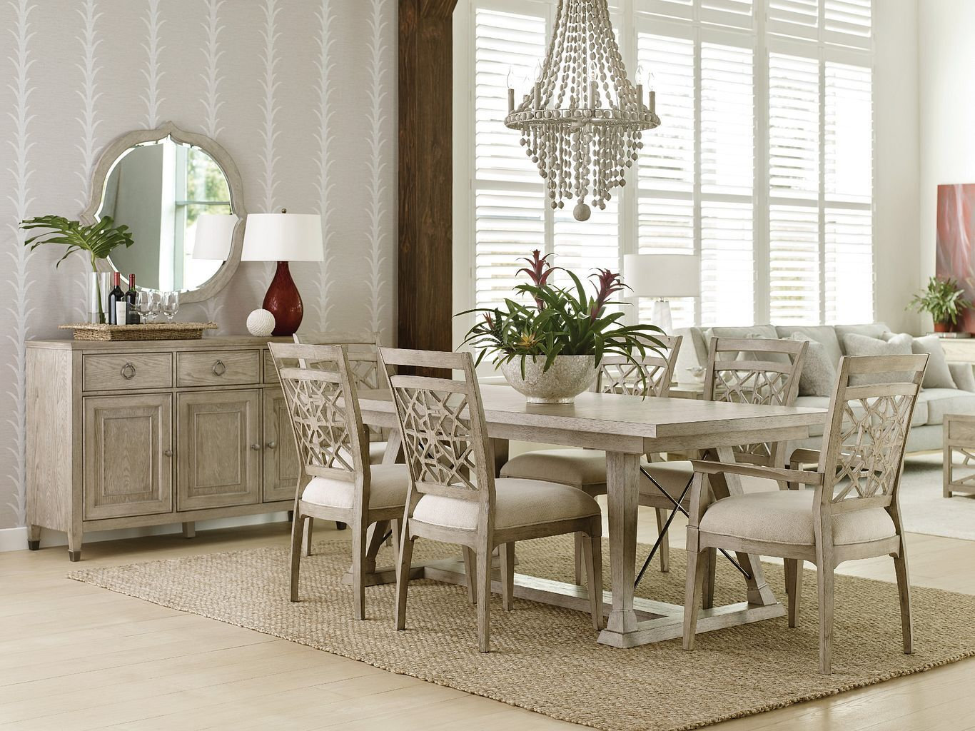 Vista Clayton Rectangular Wood Extendable Dining Table