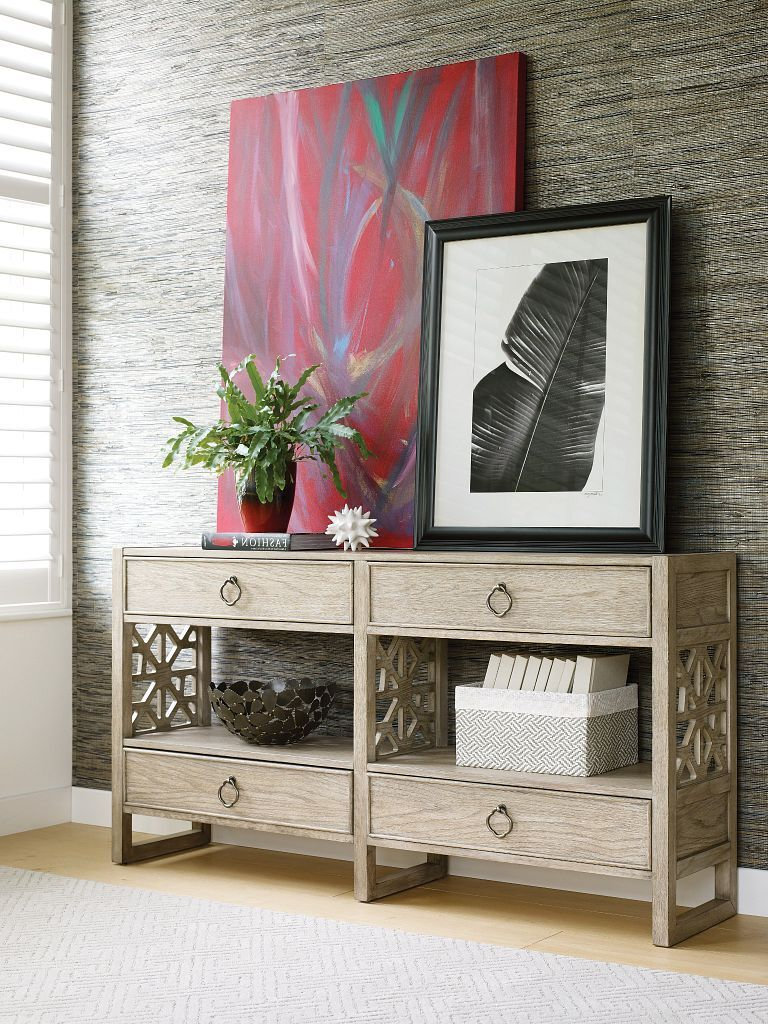 Vista Biscayne Wood Coffee Table Set