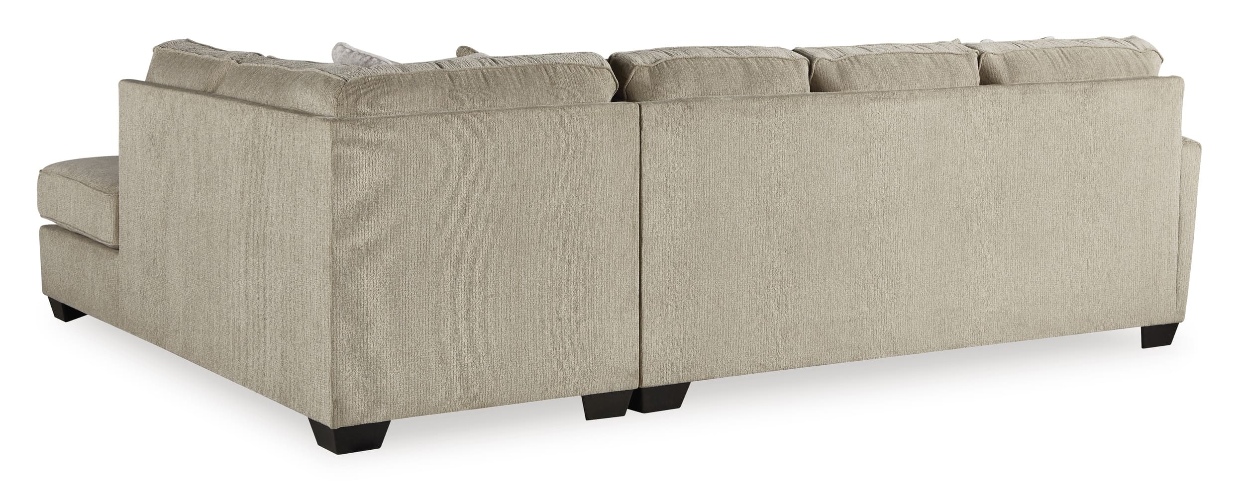 Decelle 2-Piece Polyester L-Shaped Sectional Sofa w/Right Arm Chaise Facing