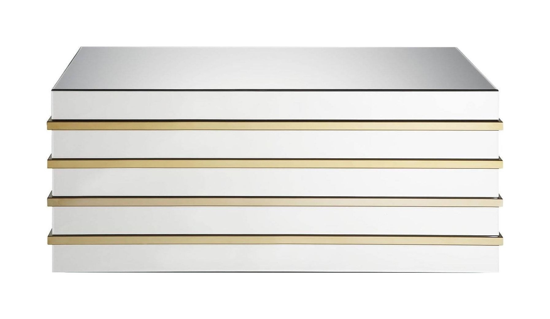 Osma Mirrored/Gold Coffee Table