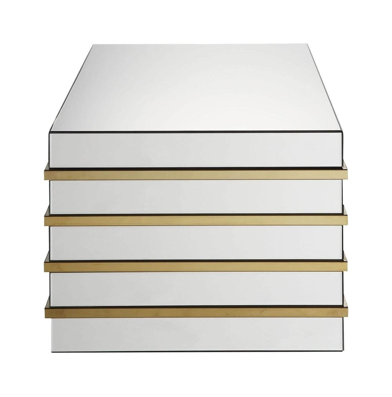 Osma Mirrored/Gold Coffee Table