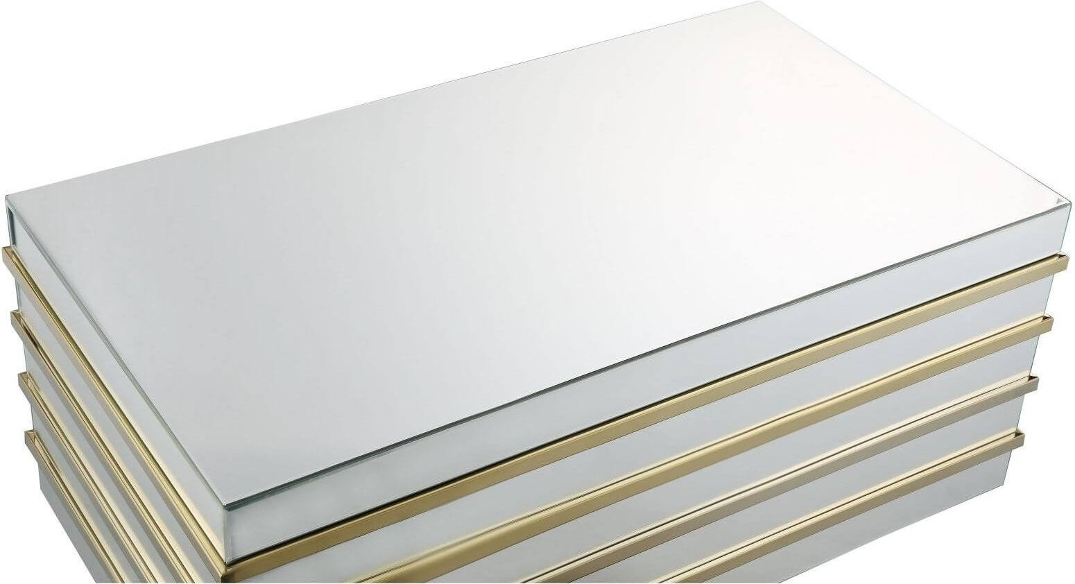 Osma Mirrored/Gold Coffee Table