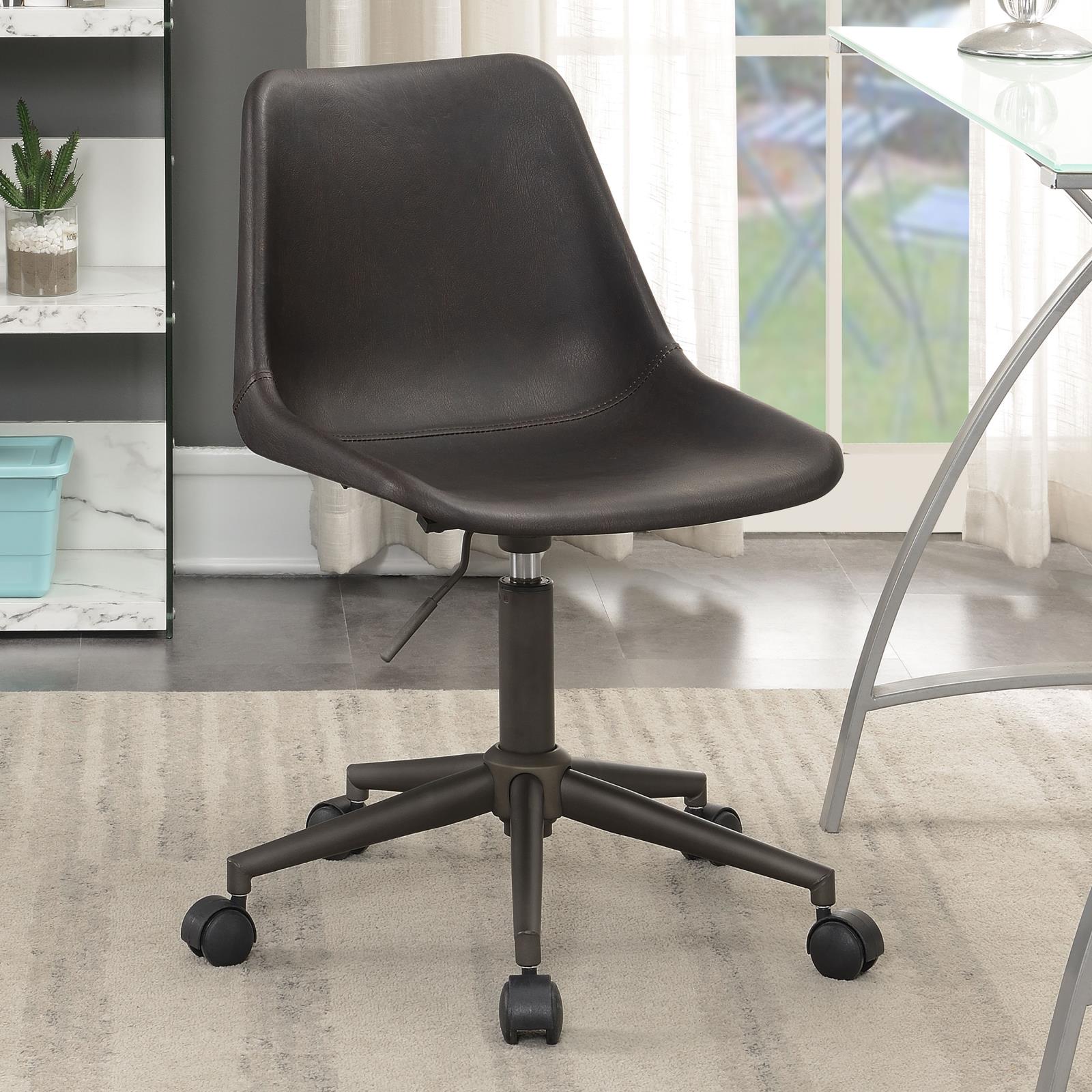 Carnell Adjustable Height Fabric Office Chair with Casters