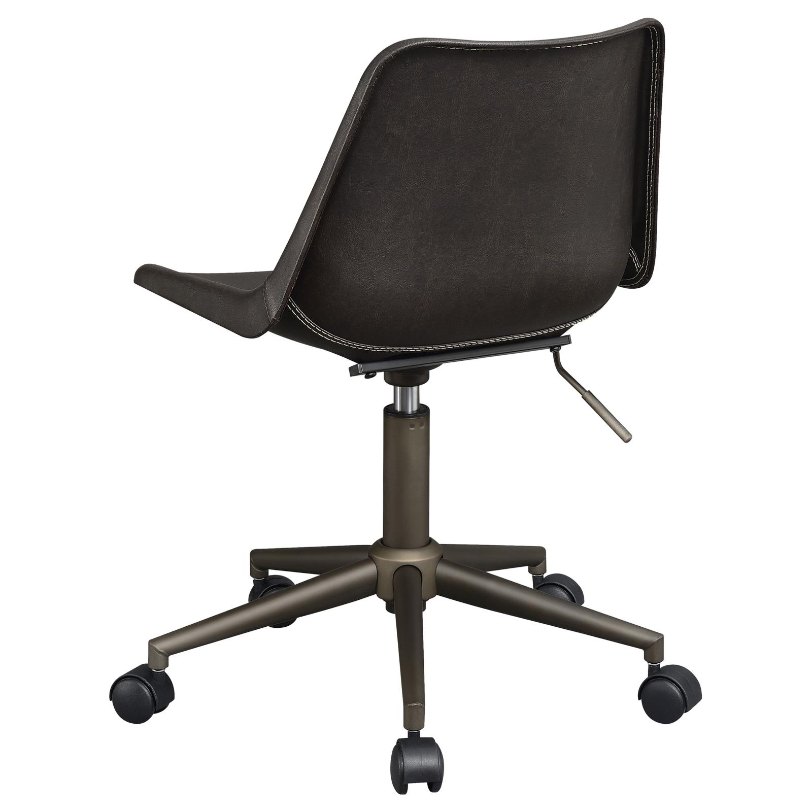 Carnell Adjustable Height Fabric Office Chair with Casters