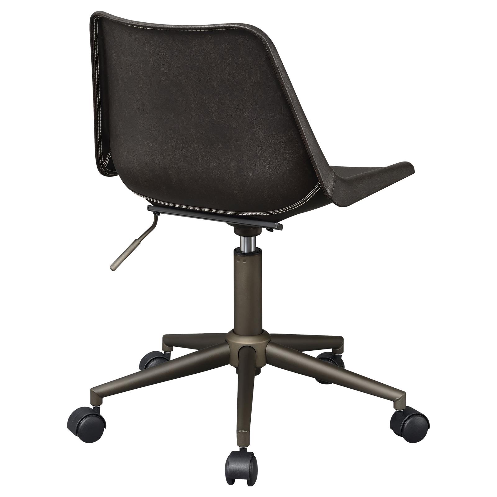 Carnell Adjustable Height Fabric Office Chair with Casters