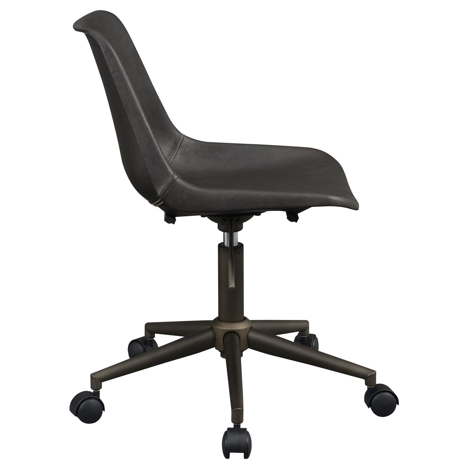 Carnell Adjustable Height Fabric Office Chair with Casters