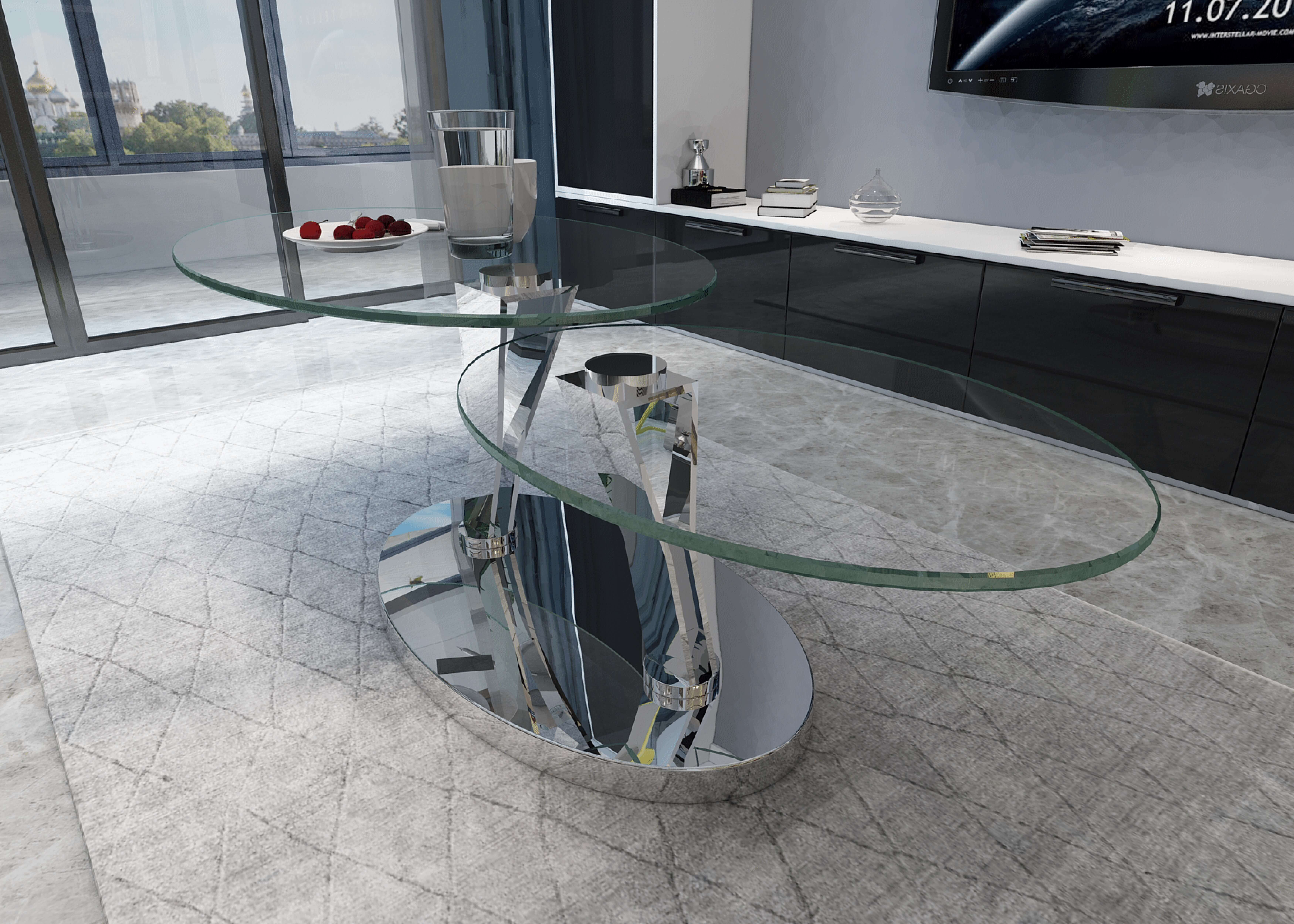 8045 Cocktail Table w/Motion Tops