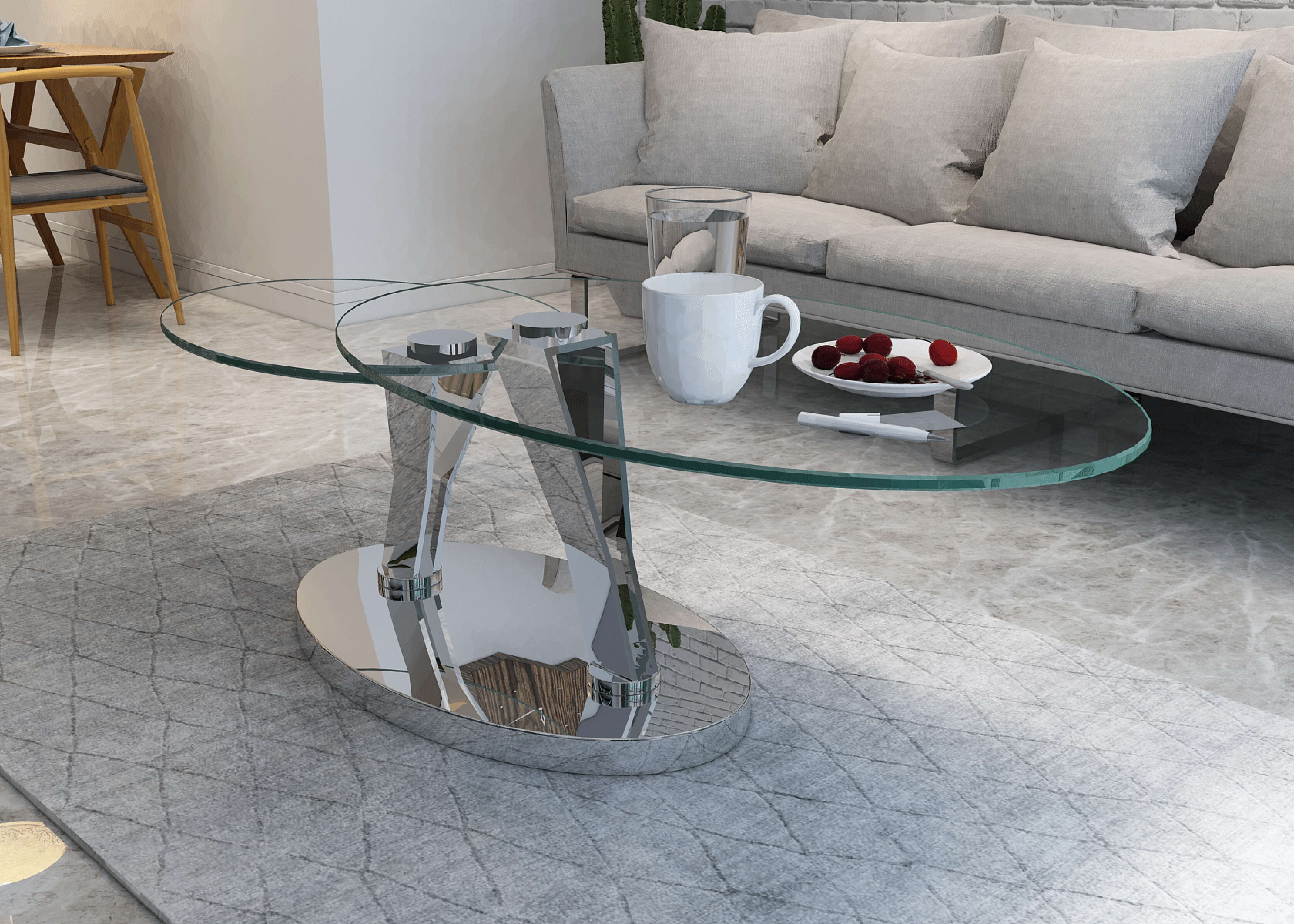 8045 Cocktail Table w/Motion Tops