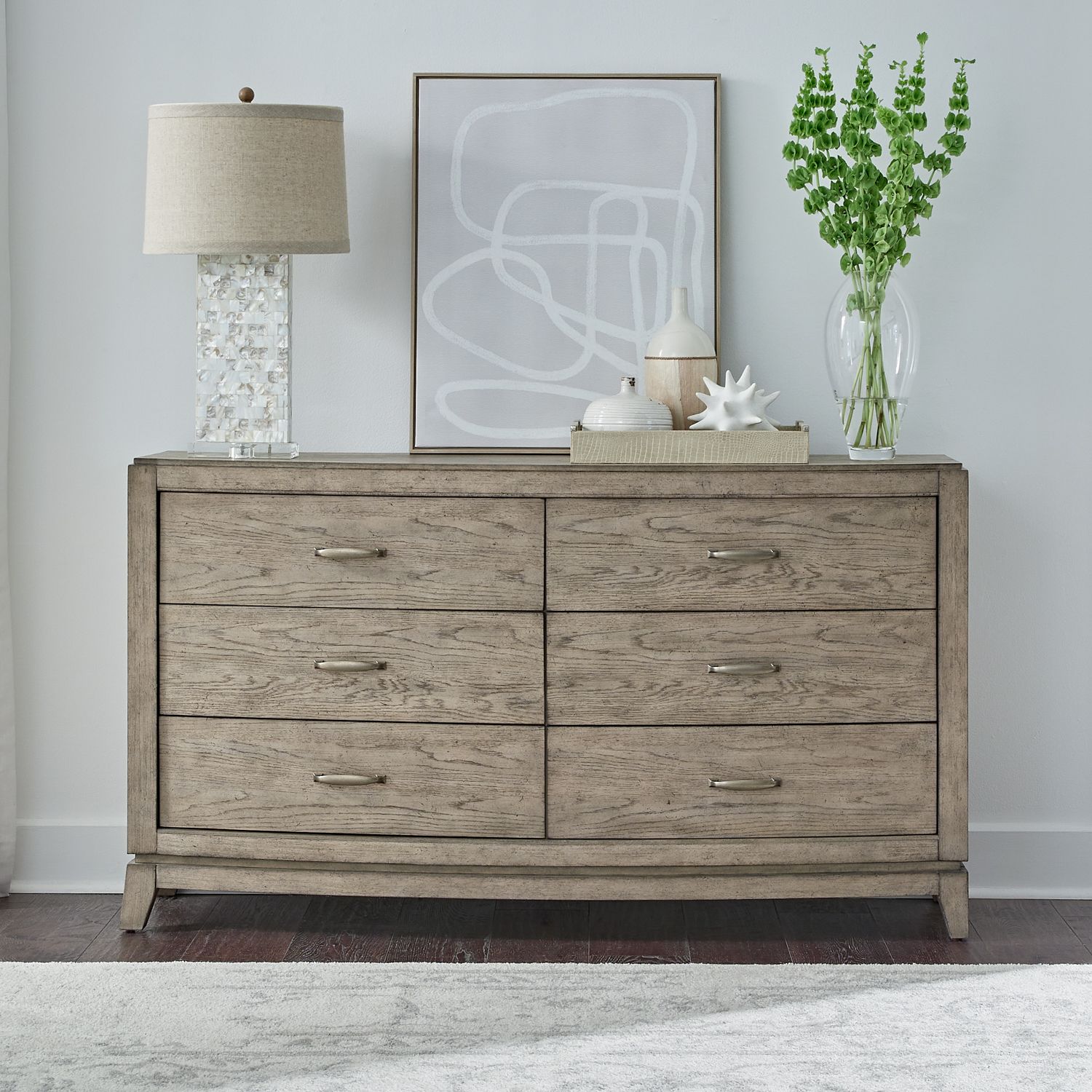 Avalon Wood 6-Drawer Double Dresser