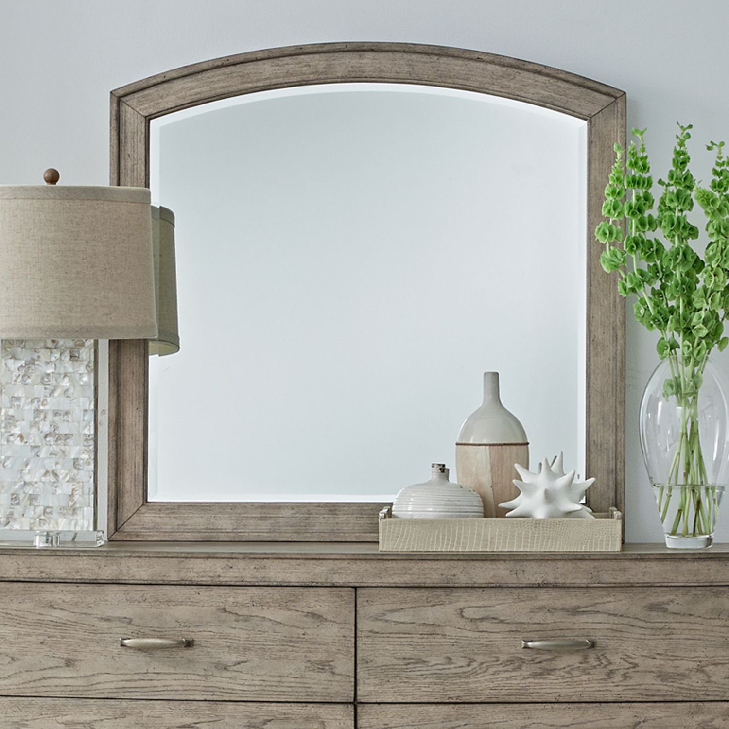 Avalon Arched Wood Mirror