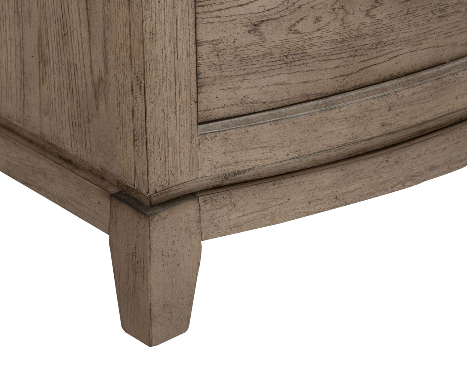 Avalon Wood 2-Drawer Nightstand w/Charging Station